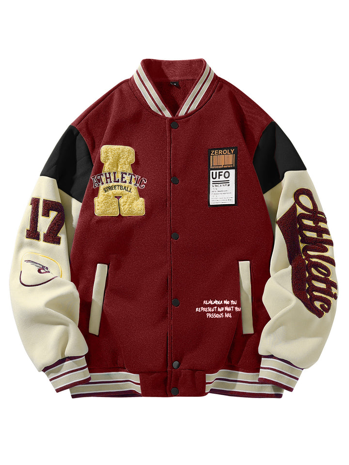 Herren Elegante College-Jacke Drune