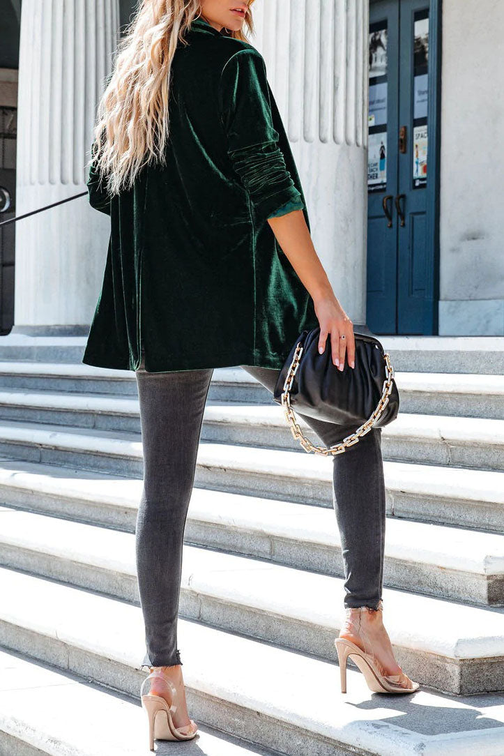 Drune | Think Twice Samt Strickjacke Mantel