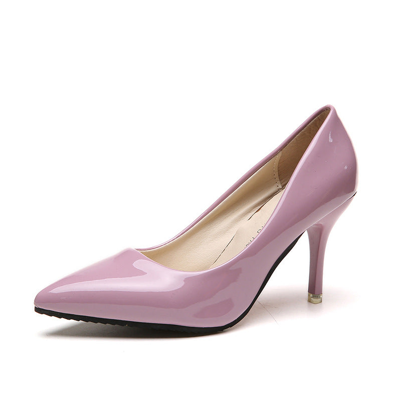 Damen Elegante Hochglanz-Pumps mit schmaler Silhouette und komfortablem Innenfutter Drune