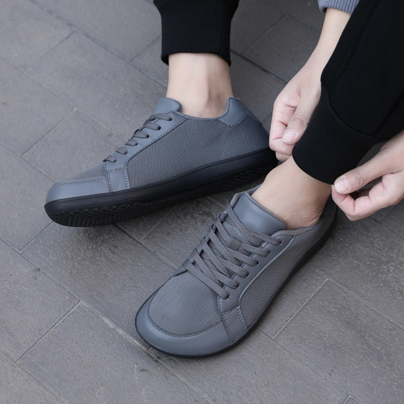Herren nan urbaner City-Sneaker mit nahtlosem Mesh- und Kunstledermix, gedämpfter EVA-Sohle und gepolsterter Fersenstütze Drune