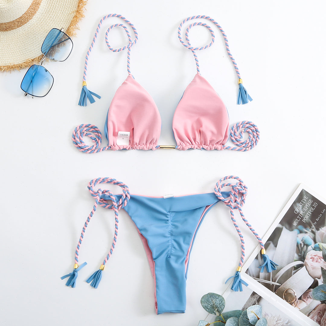 Damen Triangle-Bikini-Set Drune