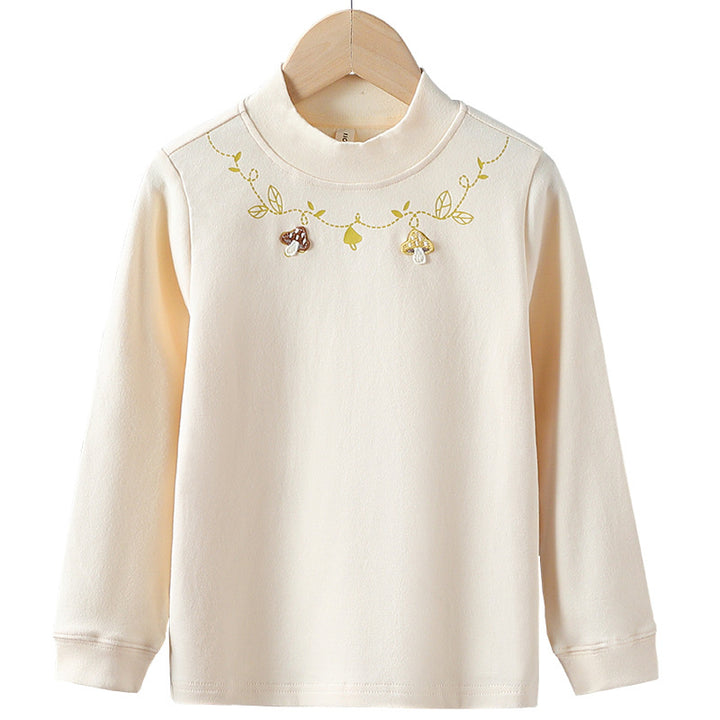 Mädchen Langarmshirt mit floralem Applikationsdesign Drune