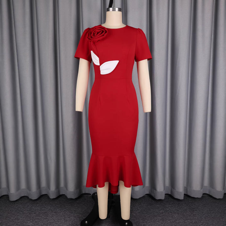 Damen Figurschmeichelndes Abendkleid Drune