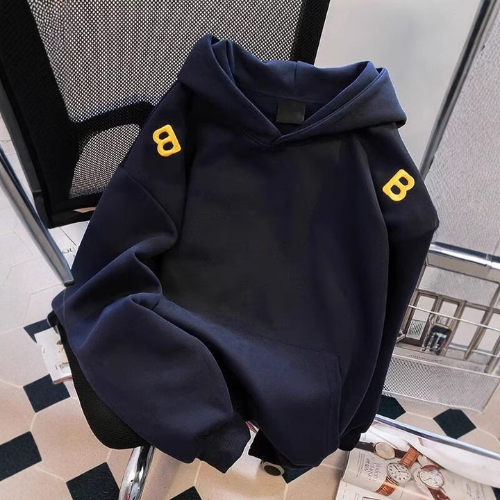 Unisex Urbaner Kapuzenpullover mit großem Druck Drune