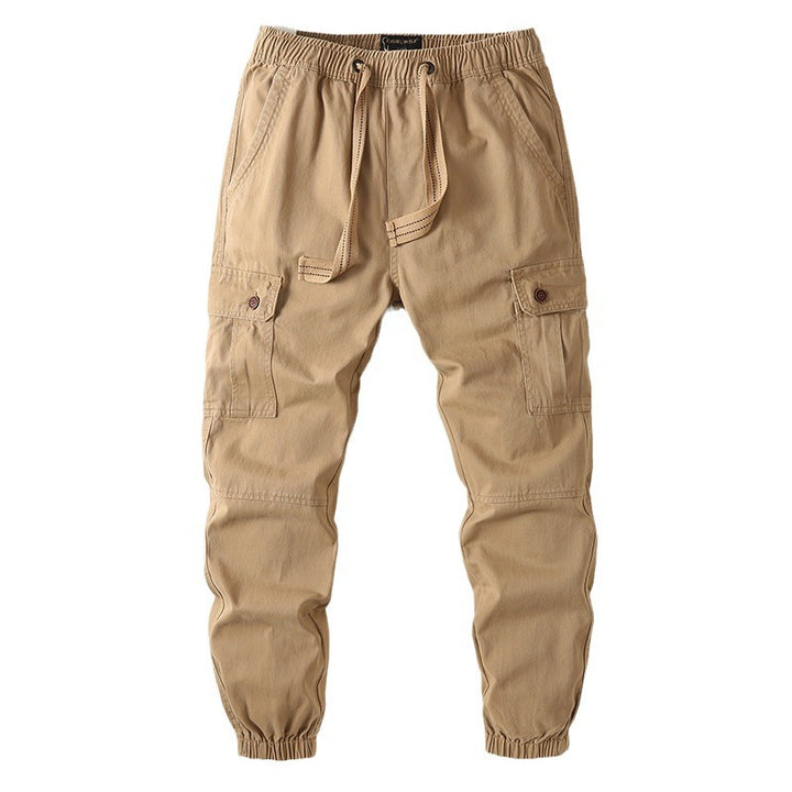 Herren Cargohose im Jogger‑Stil mit Tunnelzug, Knöchelbündchen und Multifunktionstaschen Drune