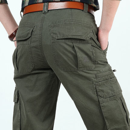 Herren Multifunktionale Cargo-Workhose mit Mehrfachtaschen und verstärkten Nähten Drune