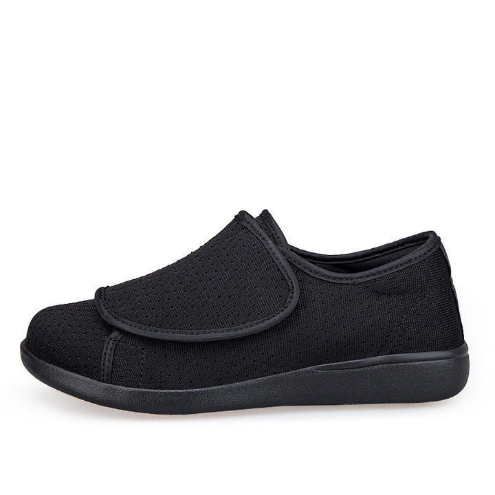 Herren nan orthopädischer Pantoffel mit verstellbarem Klettverschluss, atmungsaktivem Mesh und stoßdämpfender Schaumstoffsohle Drune