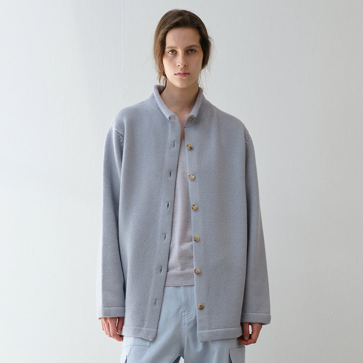 Damen Wärmende Wolljacke mit Stehkragen Drune