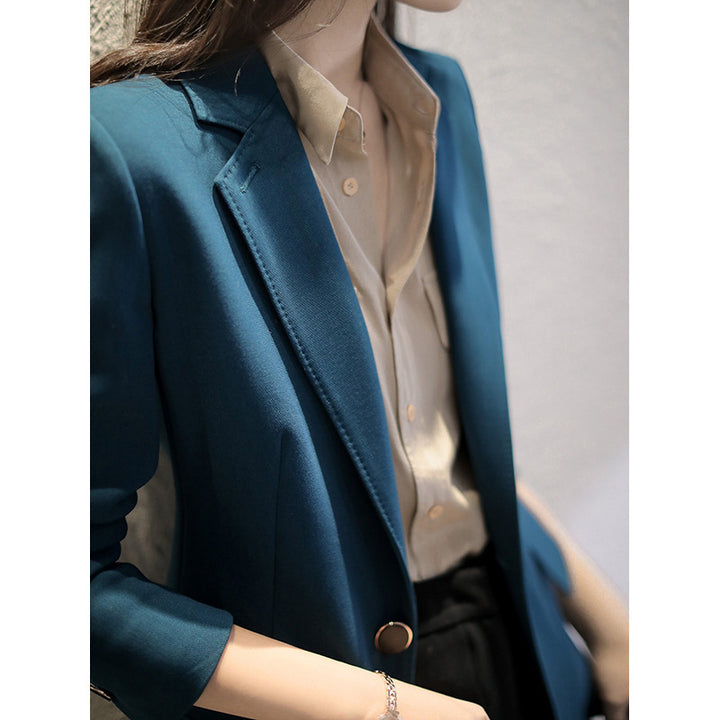 Damen Eleganter Blazer mit feinem Schnitt Drune