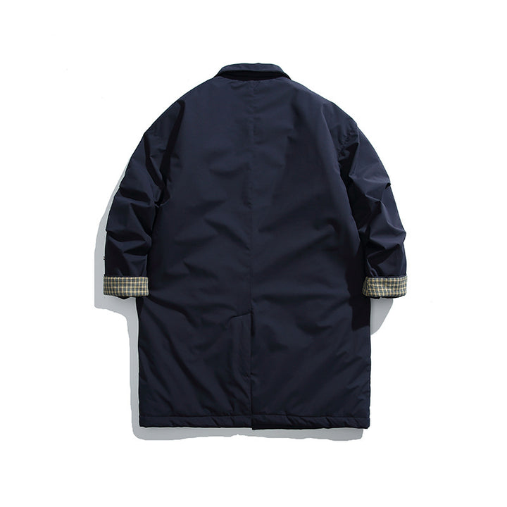 Herren Wattierter Mantel mit Hemdkragen und Thermofutter Drune
