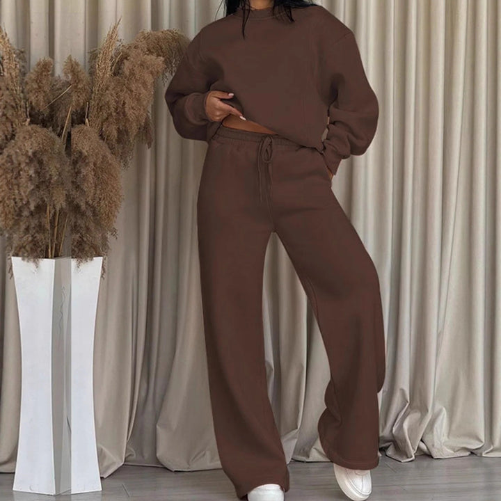 Damen nan lässiges Oversize Sweatshirt und weite Jogginghose Set Drune