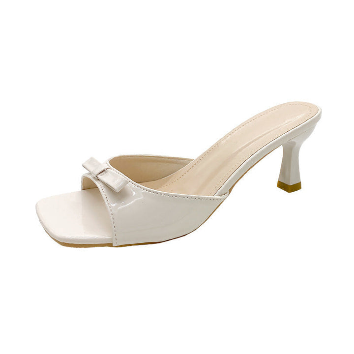 Damen elegante Absatzsandalen mit modischer Schleifenapplikation Drune
