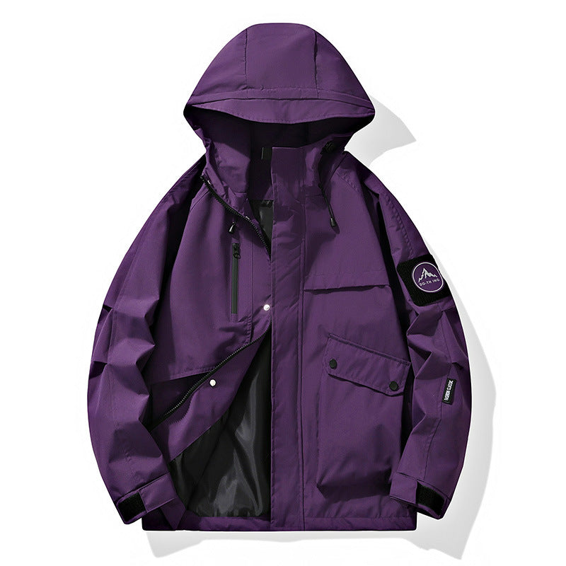 Herren Funktionsjacke mit abnehmbarer Kapuze Drune