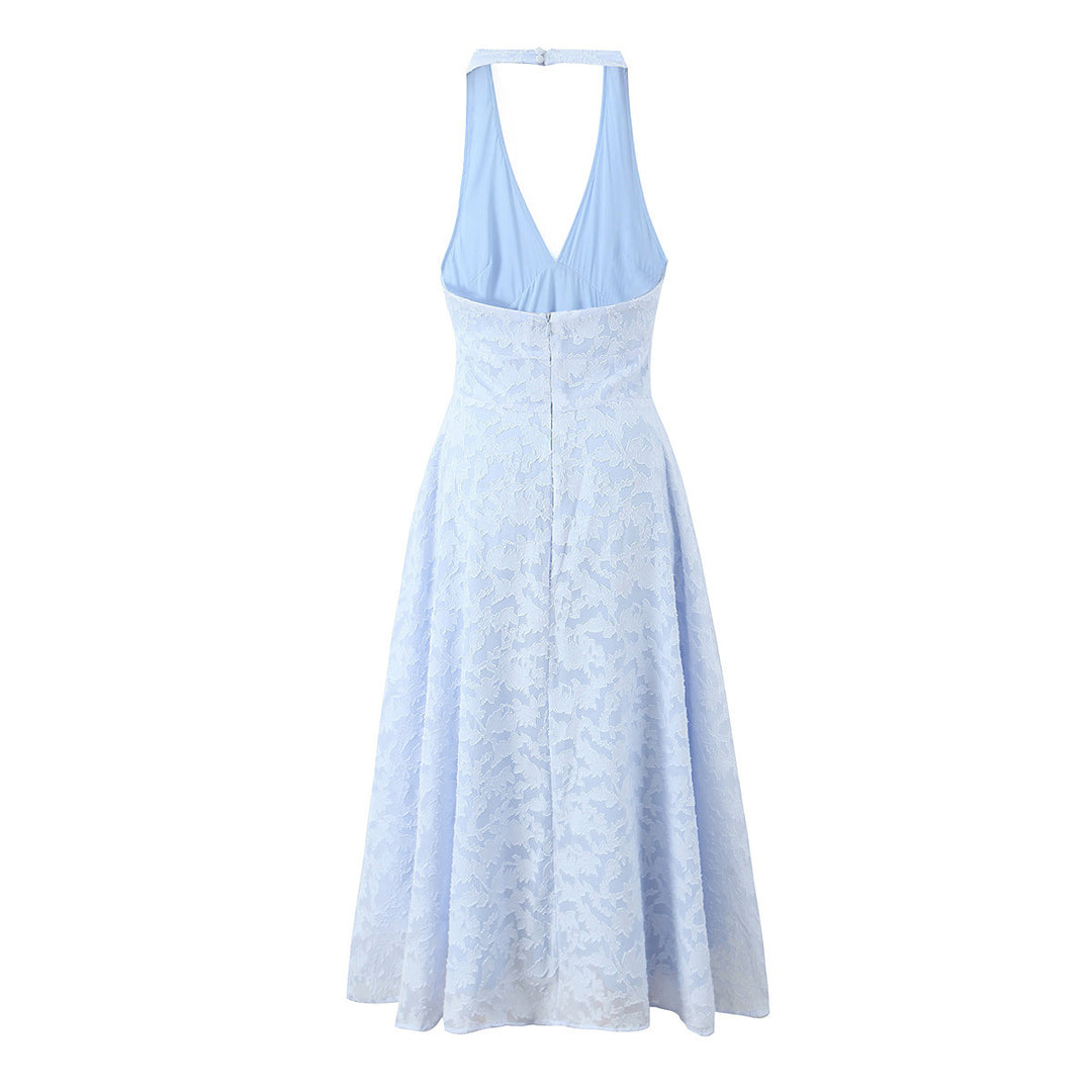 Damen elegantes Halterkleid Drune