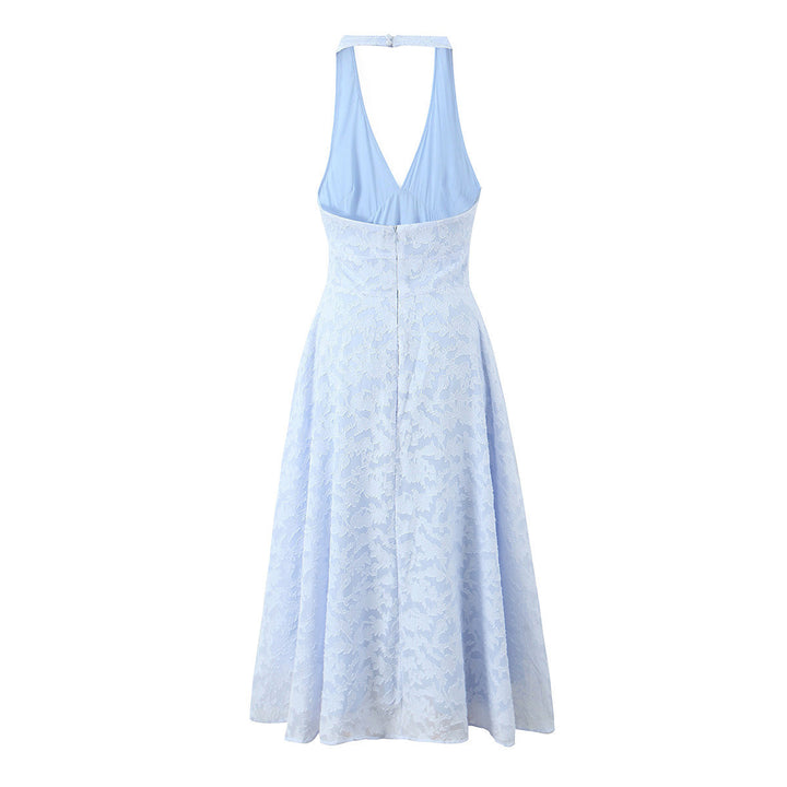 Damen elegantes Halterkleid Drune
