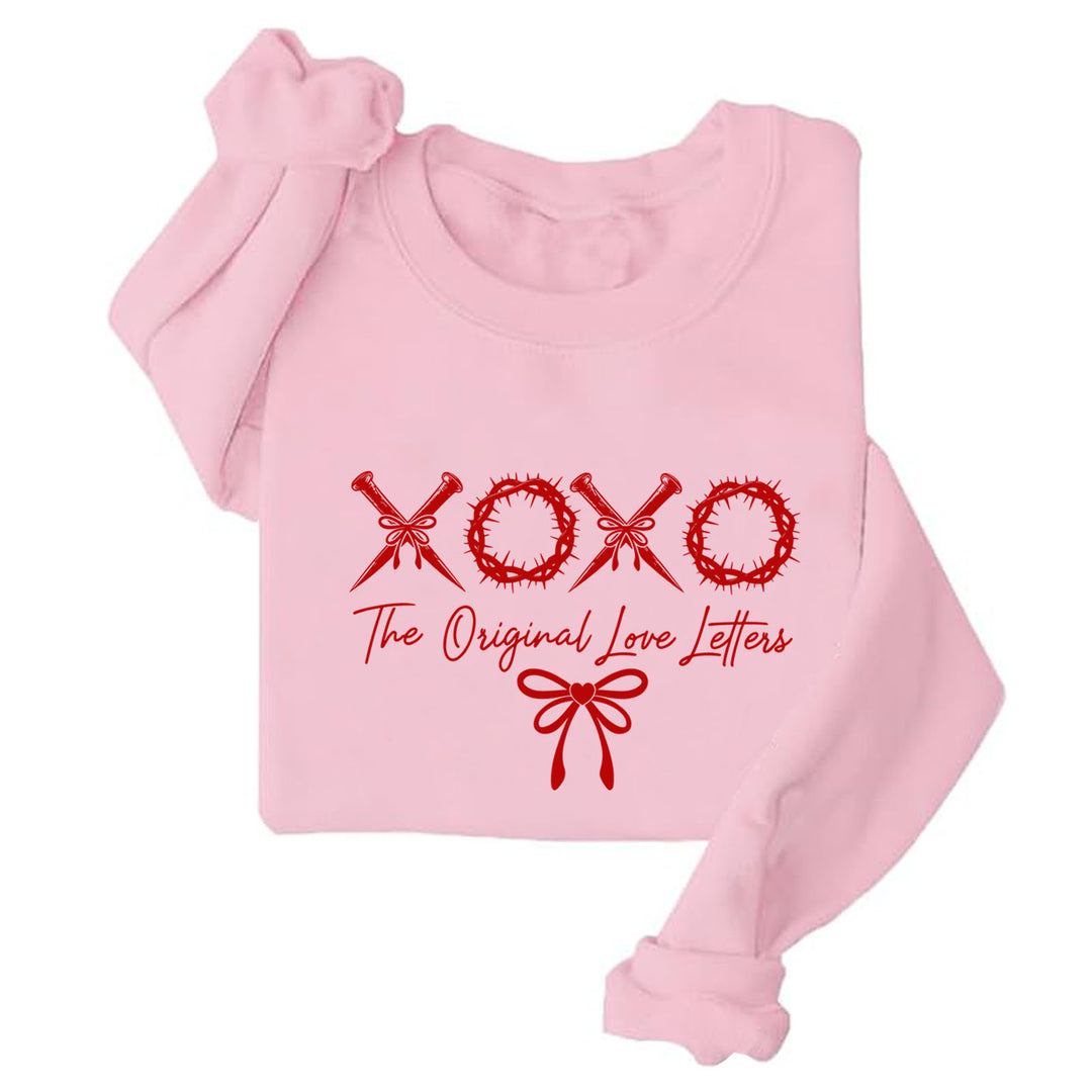 Damen lässiger Sweater mit einzigartigem Schriftzug und weichem Material Drune