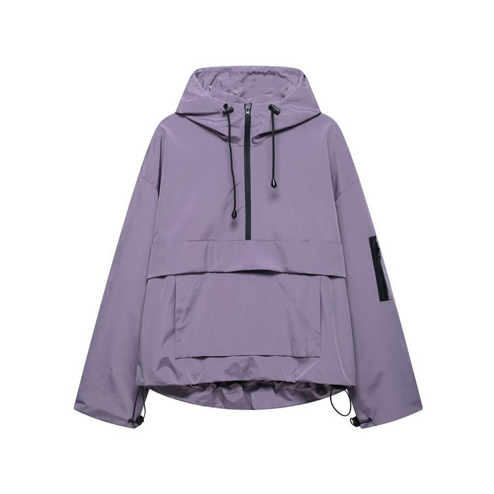 Damen lässige Übergangsjacke mit hohem Kragen und praktischen Taschen Drune