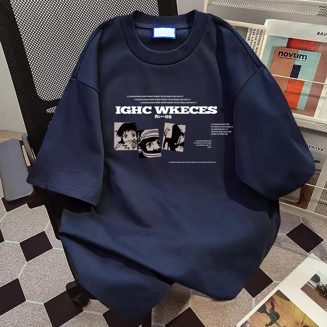 Damen oversized Grafik T-Shirt Drune