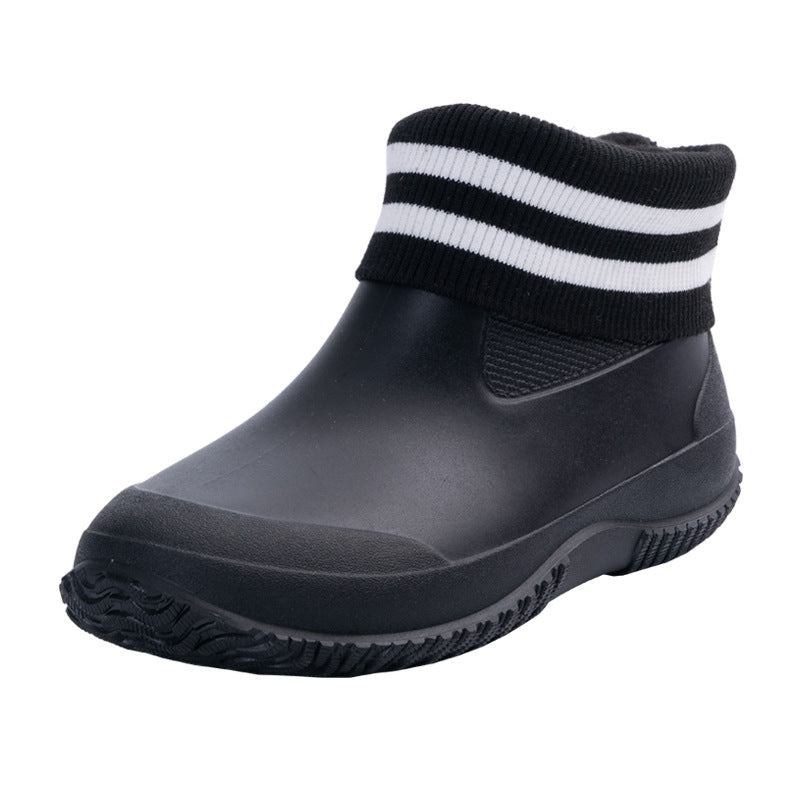 Herren Kurzschaftige wasserdichte Gummistiefelette mit griffiger Profilsohle Drune