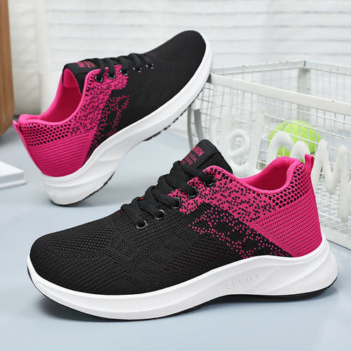 Damen Atmungsaktive Sport-Einlegesohlen Sneakers mit flexiblem Obermaterial Drune