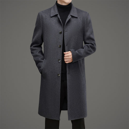Herren eleganter Wollmantel Drune