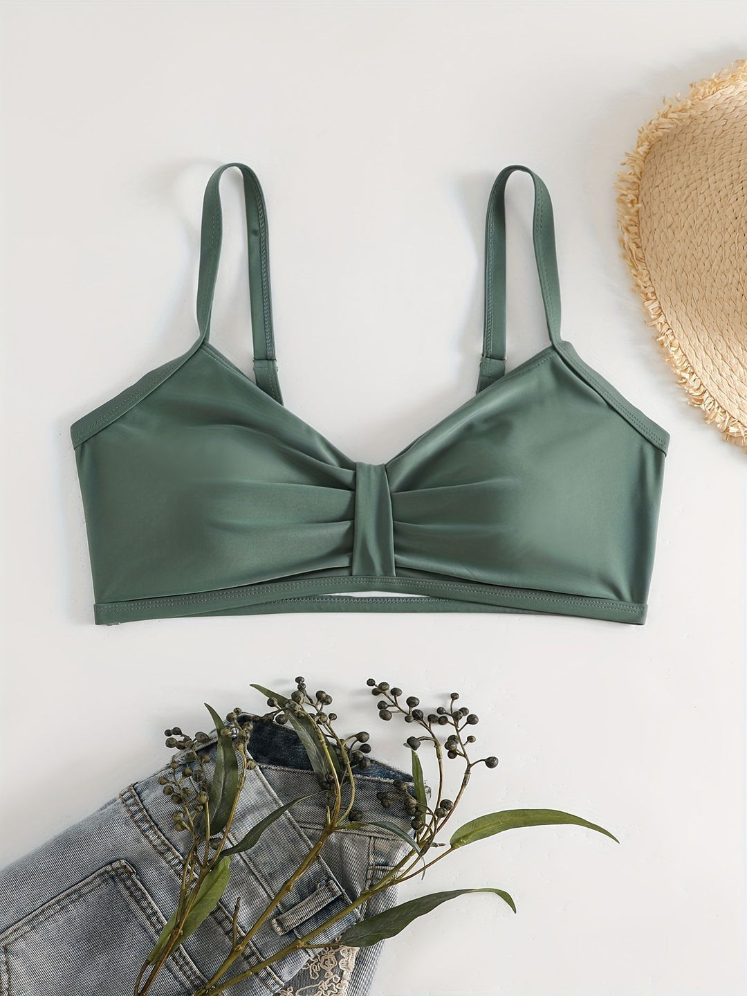 Damen Triangel-Bikini Oberteil mit modernem grafischen Muster Drune