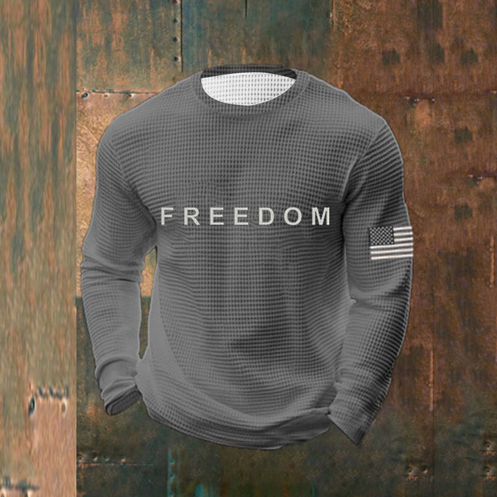 Herren Lässiger Sweatshirt mit Statement Print Drune
