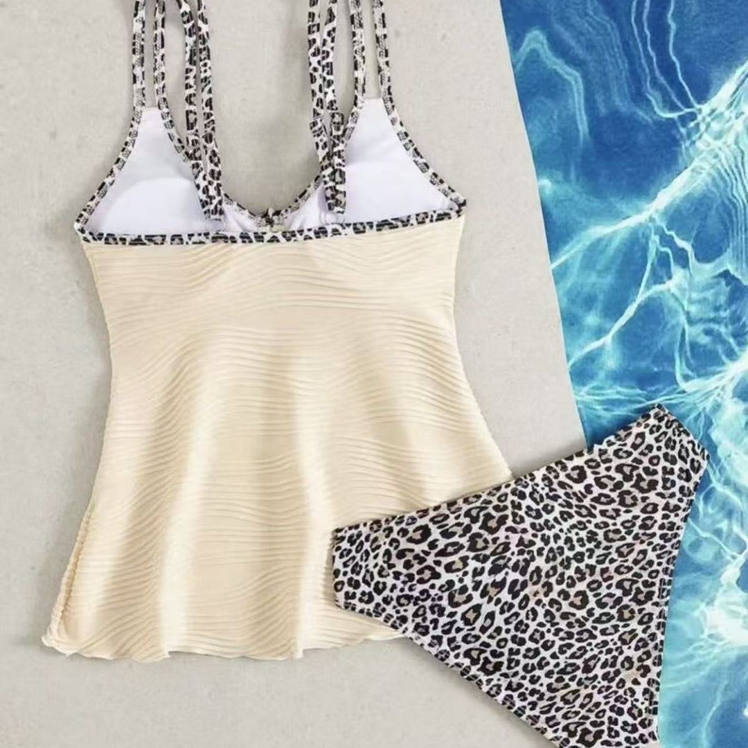 Damen Tankini mit gerafftem Oberteil und verspieltem Kordelzug Drune