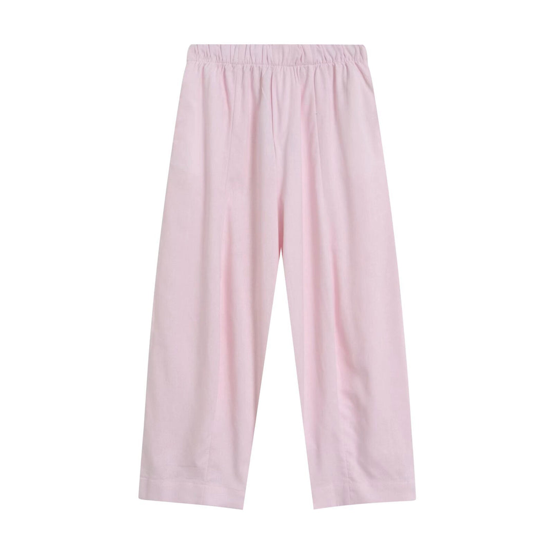 Damen Weite Culotte-Hose mit elastischem Bund und geradem Saum Drune