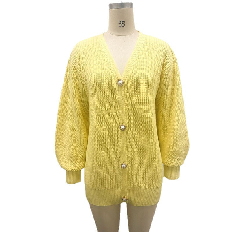 Damen oversized Strickjacke Drune