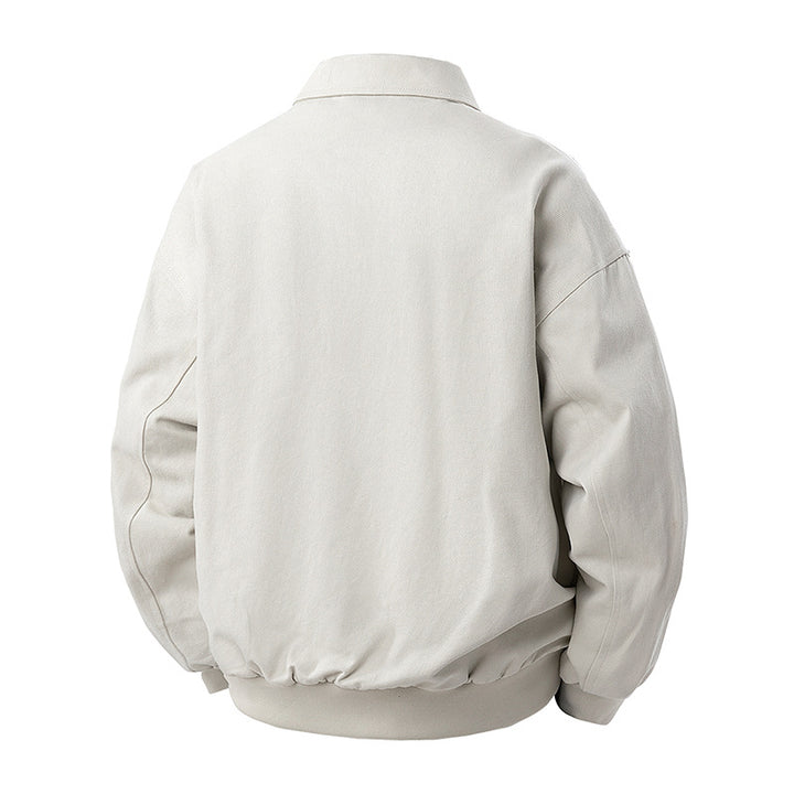 Herren Moderner Blouson mit Hemdkragen, Zwei‑Wege‑Reißverschluss und dezenter Teilungsnaht Drune