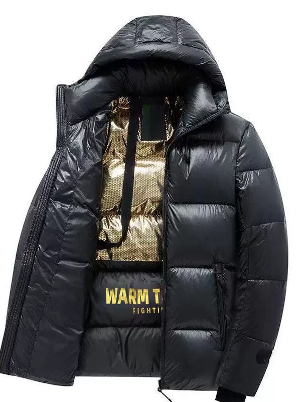 Herren Wattierte Thermo Kapuzen‑Steppjacke mit reflektierender Isolierinnenlage Drune