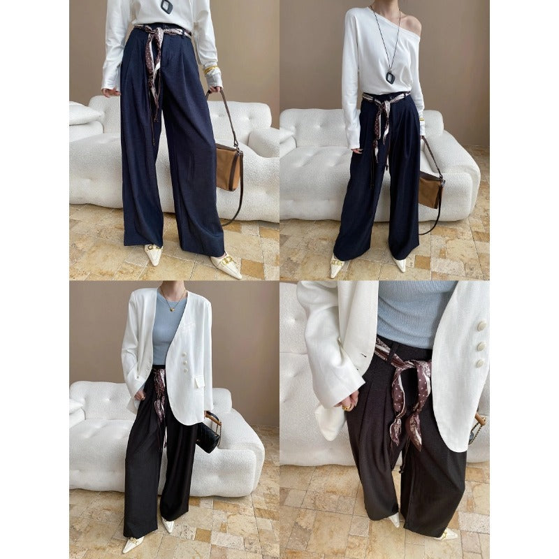 Damen eleganter Blazer mit asymmetrischem Schnitt und hochwertigen Details Drune