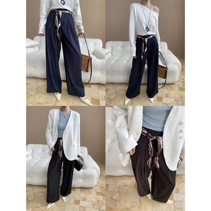 Damen eleganter Blazer mit asymmetrischem Schnitt und hochwertigen Details Drune