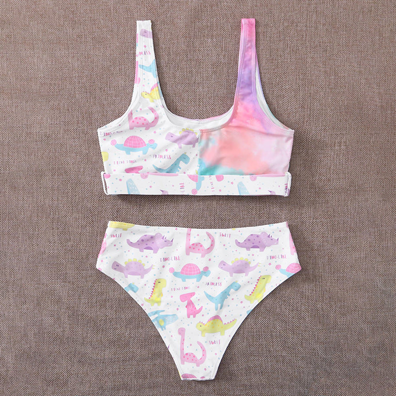 Damen Bikiniset mit verspieltem Dinosaurier-Muster Drune
