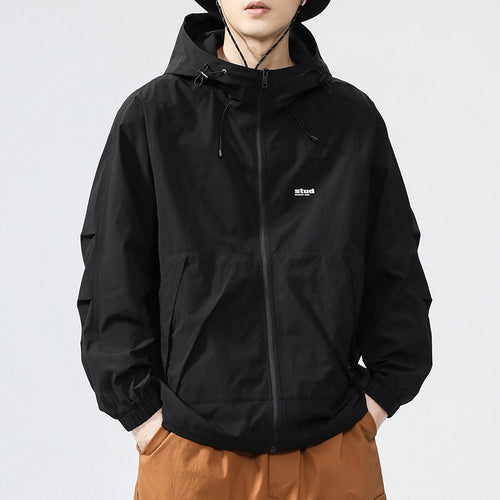 Herren Funktionsjacke mit belüftetem Design und verstellbarem Kragen Drune