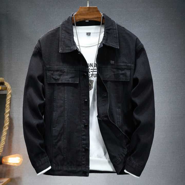 Herren modische Denimjacke mit funktionalen Taschen und lässigem Schnitt Drune