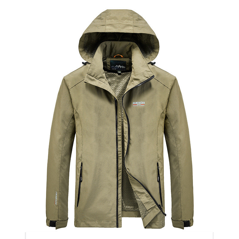 Herren leichte Regenjacke Drune