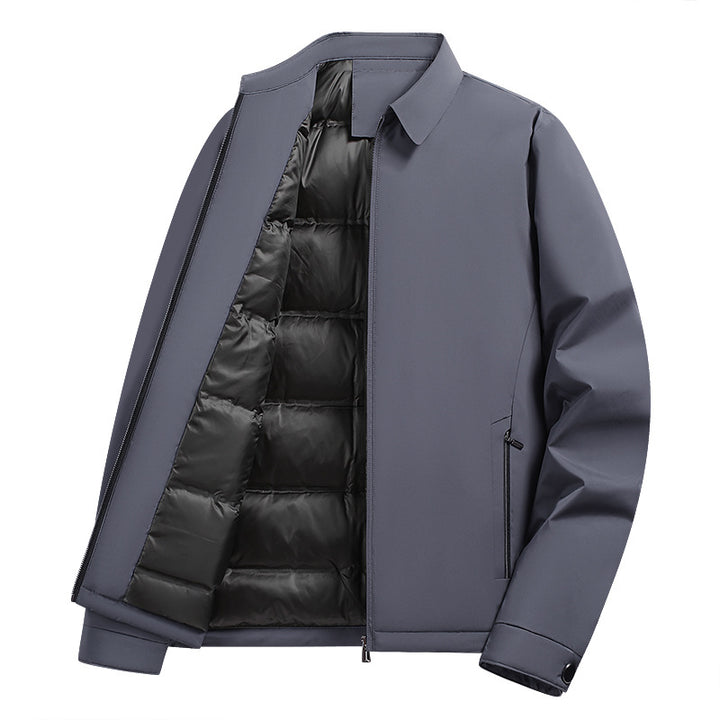 Herren Modische Übergangsjacke mit hochgeschlossenem Kragen Drune