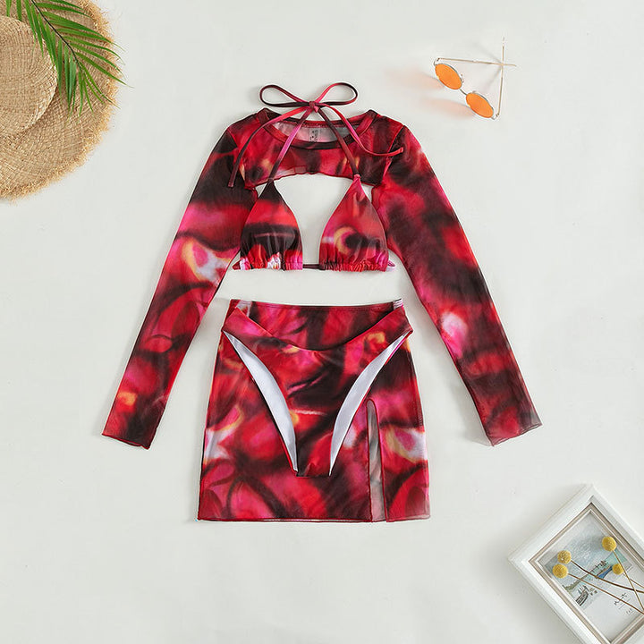 Damen Crop-Top und Rock Set Drune