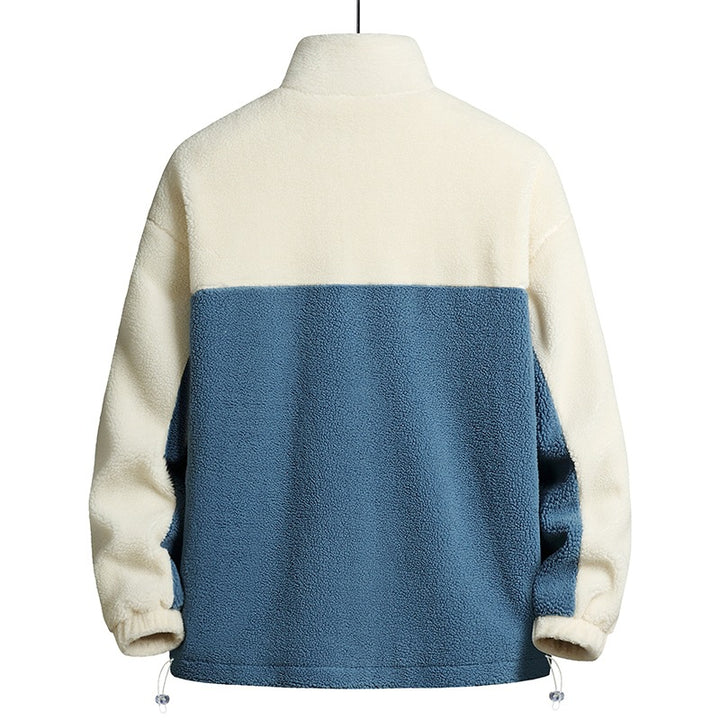 Herren Gemütliche Fleecejacke mit Kapuze Drune