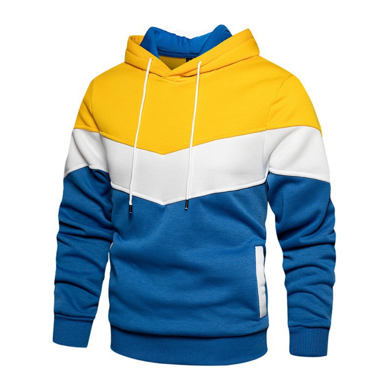 Herren Sportlicher Kapuzenpullover mit modernem Farbblockdesign und atmungsaktiven Eigenschaften Drune