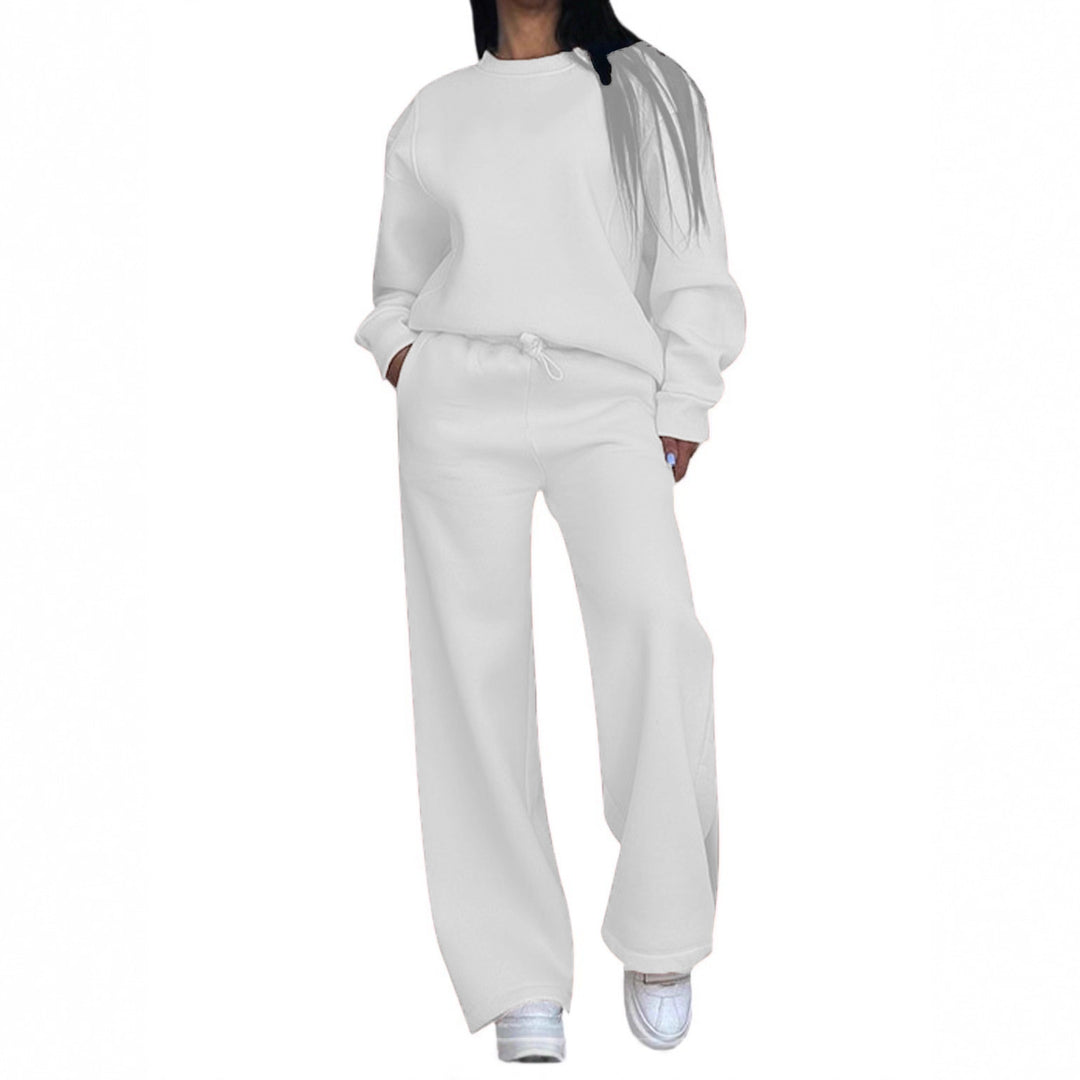 Damen nan lässiges Oversize Sweatshirt und weite Jogginghose Set Drune