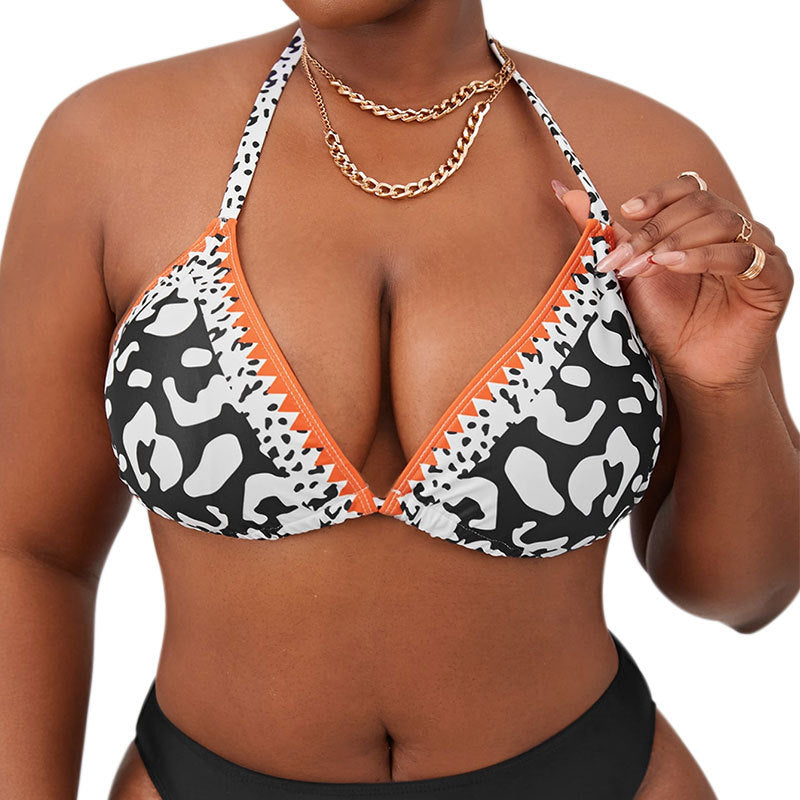 Damen Triangel-Bikini mit aufregendem Leoparden-Print Drune