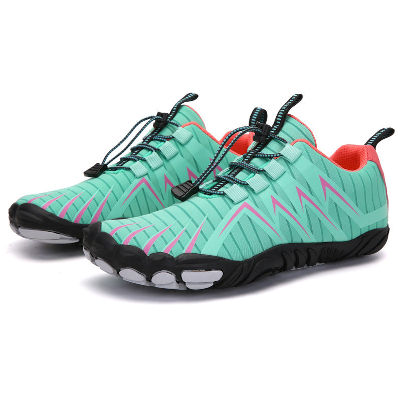 Damen nan elastischer Aquasport-Schuh mit Schnellzugverschluss, rutschfester Gummisohle und flexiblem Zehenschutz Drune