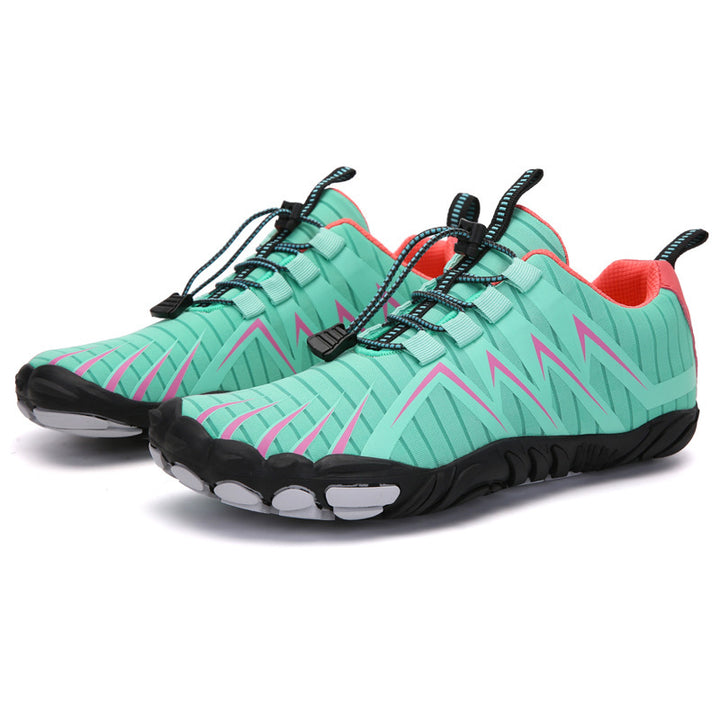 Damen nan elastischer Aquasport-Schuh mit Schnellzugverschluss, rutschfester Gummisohle und flexiblem Zehenschutz Drune