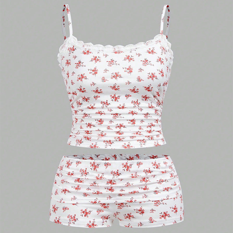 Damen Schlafanzug-Set mit feinem Herzmuster Drune