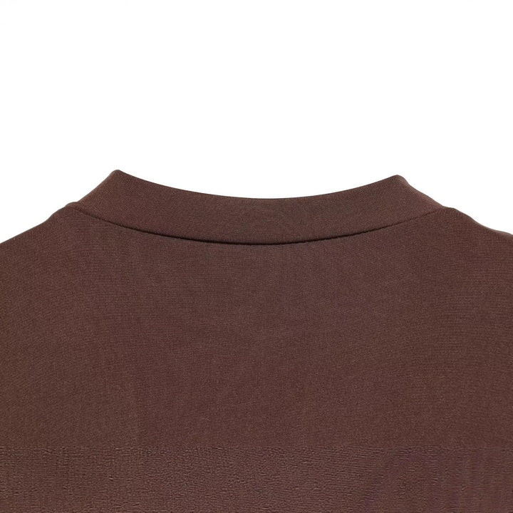 Damen Body mit tiefem V‑Ausschnitt, Raffung und Metallschließe Drune