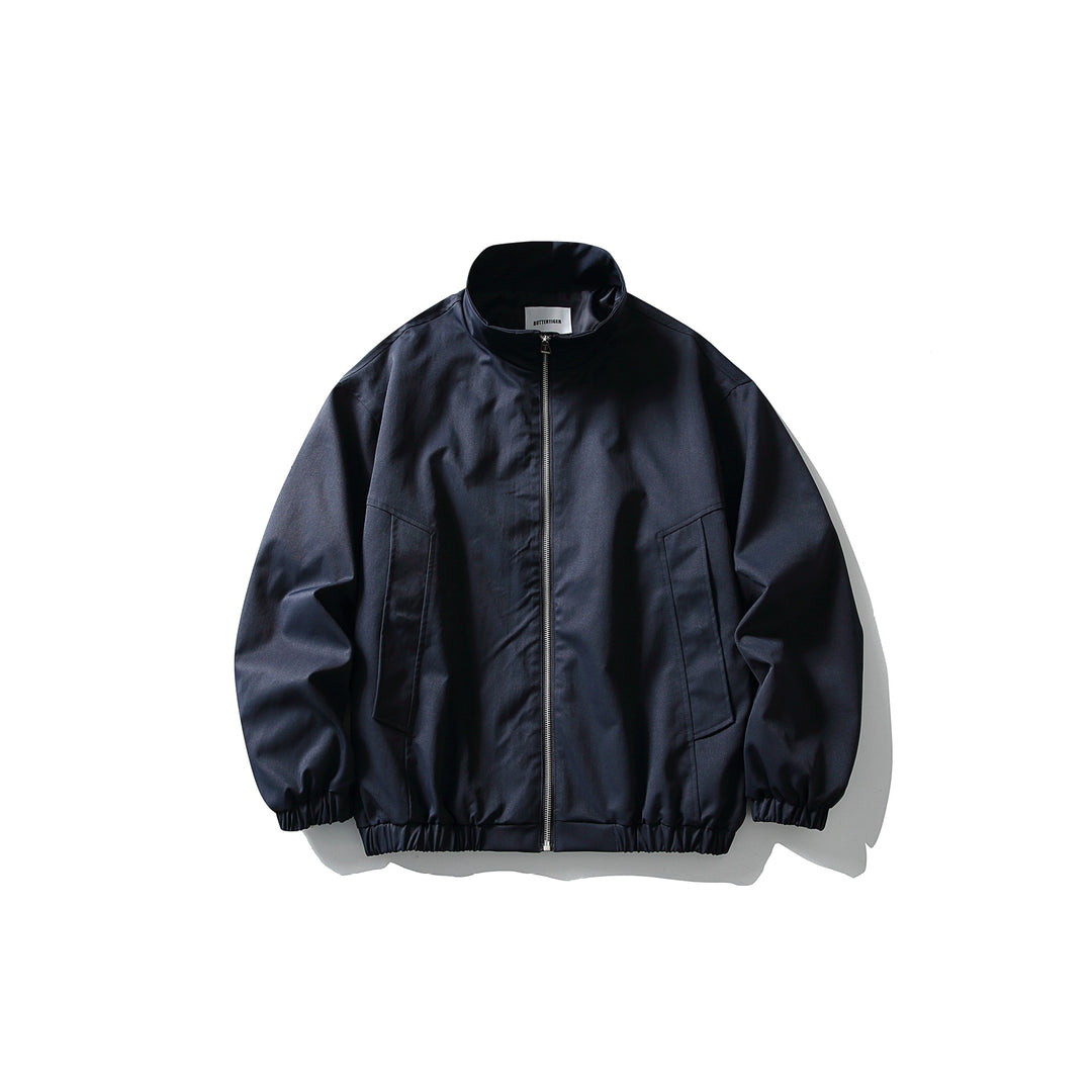 Herren Tech-Bomberjacke im Workwear-Stil mit hohem Stehkragen und elastischem Saum Drune