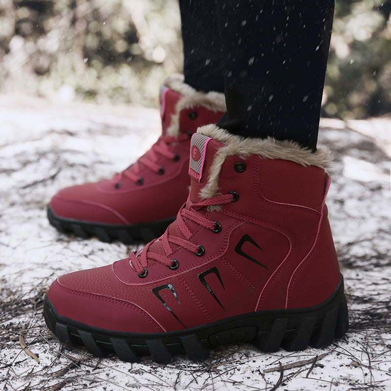 Damen Gefütterte Winter‑Ankle‑Boots mit Teddyfutter und griffiger Offroad‑Sohle Drune